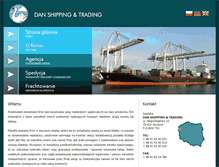 Tablet Screenshot of dan-shipping.com.pl